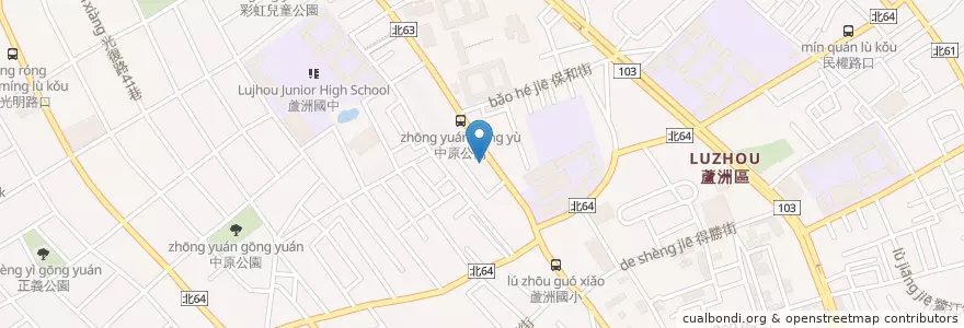 Mapa de ubicacion de 蘇眼科診所 en تايوان, تايبيه الجديدة, 蘆洲區.