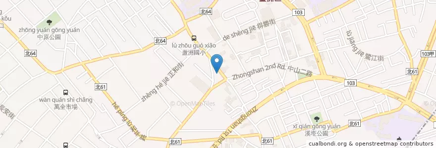 Mapa de ubicacion de 潘眼科診所 en Tayvan, 新北市, 蘆洲區.