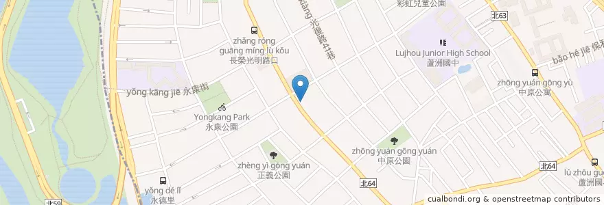 Mapa de ubicacion de 蘆洲實和復健診所 en Тайвань, Новый Тайбэй, 蘆洲區, 五股區.