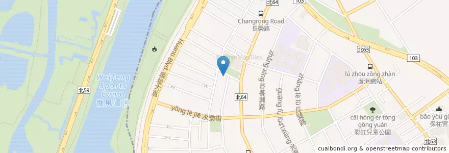 Mapa de ubicacion de 宜興診所 en Taiwan, 新北市, 蘆洲區, 五股區.
