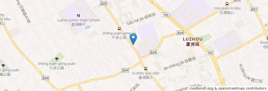 Mapa de ubicacion de 壬康精神科診所 en Tayvan, 新北市, 蘆洲區.