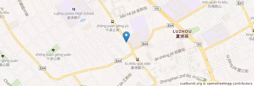 Mapa de ubicacion de 華邦診所 en Taiwan, New Taipei, Luzhou District.