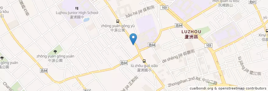 Mapa de ubicacion de 乾祐診所 en Tayvan, 新北市, 蘆洲區.