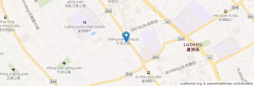 Mapa de ubicacion de 莊炳煌診所 en تایوان, 新北市, 蘆洲區.