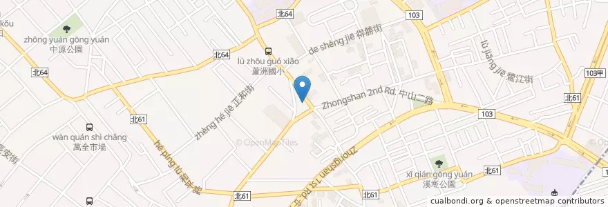 Mapa de ubicacion de 杏東診所 en 타이완, 신베이 시, 루저우 구.