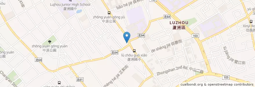 Mapa de ubicacion de 詠贊聯合診所 en Taiwán, Nuevo Taipéi, 蘆洲區.