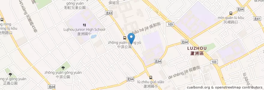 Mapa de ubicacion de 福田診所 en تایوان, 新北市, 蘆洲區.