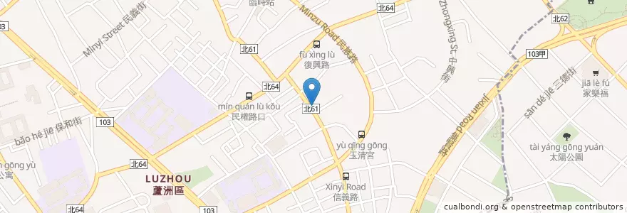 Mapa de ubicacion de 宏國診所 en Taiwan, Nuova Taipei, 蘆洲區.