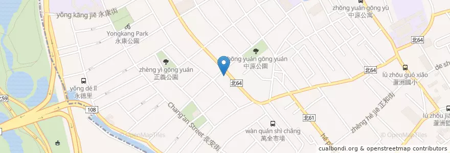 Mapa de ubicacion de 本一診所 en Тайвань, Новый Тайбэй, 蘆洲區, 五股區.