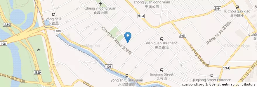 Mapa de ubicacion de 蘆洲李耳鼻喉科診所 en Taiwán, Nuevo Taipéi, 蘆洲區, 五股區.