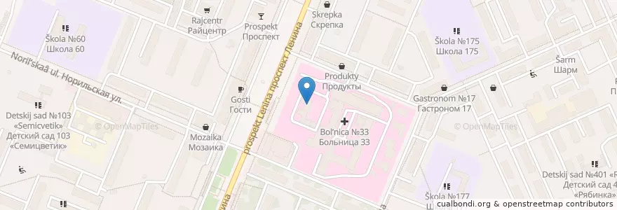 Mapa de ubicacion de Оториноларинголоческое отделение en ロシア, 沿ヴォルガ連邦管区, ニジニ・ノヴゴロド州, ニジニ・ノヴゴロド管区.