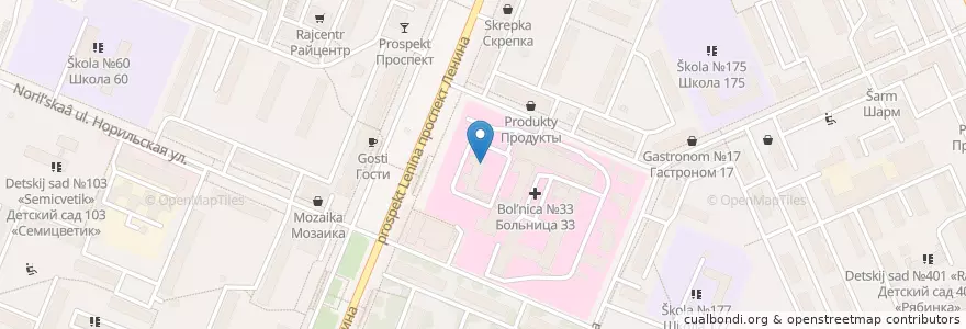Mapa de ubicacion de Эндокринологический центр en ロシア, 沿ヴォルガ連邦管区, ニジニ・ノヴゴロド州, ニジニ・ノヴゴロド管区.