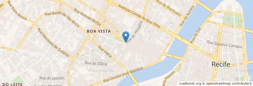 Mapa de ubicacion de Matriz da Boa Vista en 巴西, 东北部, 伯南布哥, Região Geográgica Imediata Do Recife, Região Geográfica Intermediária Do Recife, Região Metropolitana Do Recife, 累西腓.