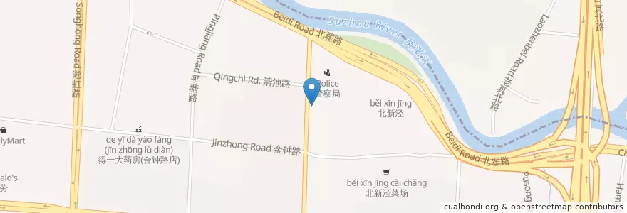 Mapa de ubicacion de Easy Car Life en China, Shanghai, Changning.