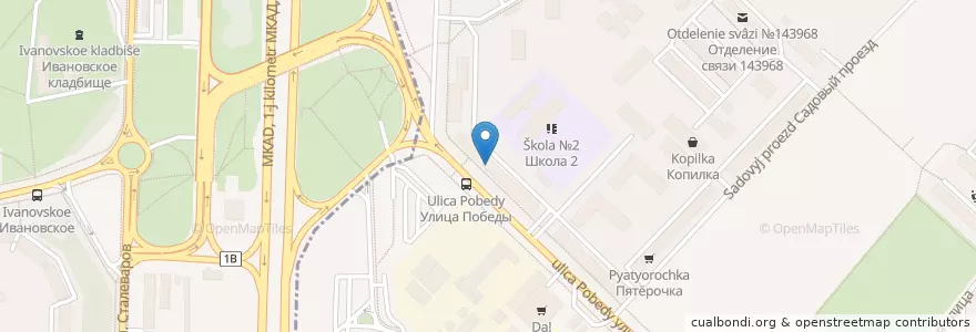 Mapa de ubicacion de Mix-точка en Russie, District Fédéral Central, Oblast De Moscou, Городской Округ Реутов, Район Ивановское.