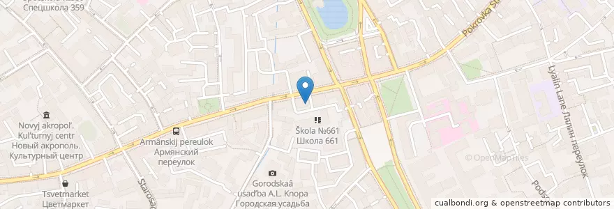 Mapa de ubicacion de Lights Lounge en روسیه, Центральный Федеральный Округ, Москва, Центральный Административный Округ, Басманный Район.