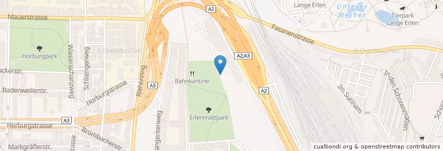 Mapa de ubicacion de OST Café Bar en Zwitserland, Bazel-Stad, Bazel.