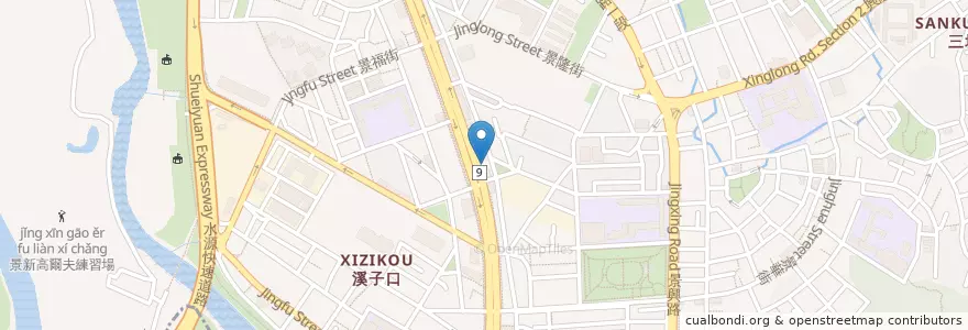 Mapa de ubicacion de 仁德傳統整復中心 en تايوان, تايبيه الجديدة, تايبيه, 文山區.