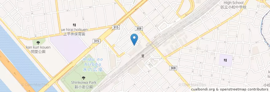 Mapa de ubicacion de マクドナルド en Japão, Tóquio, 葛飾区.