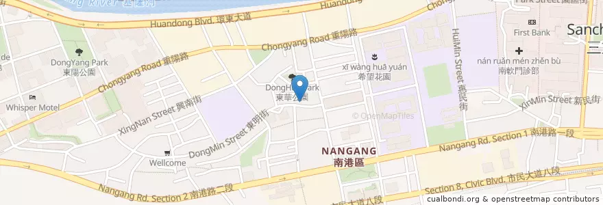 Mapa de ubicacion de 藥燉排骨 en Taiwan, 新北市, Taipei, 南港區.