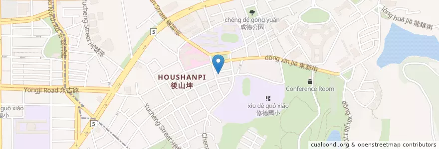 Mapa de ubicacion de 鴻利香雞排 en Taiwan, New Taipei, Taipei, Nangang District.