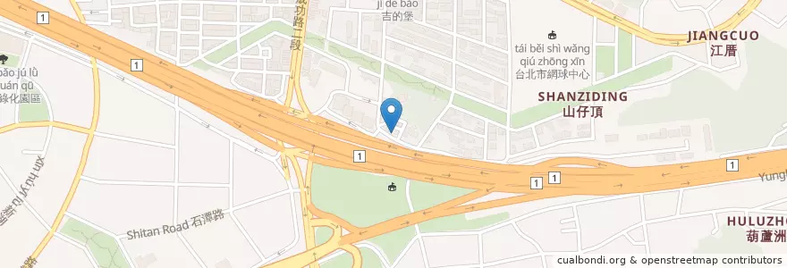 Mapa de ubicacion de 錢嫂小吃 en 臺灣, 新北市, 臺北市, 內湖區.