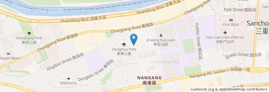 Mapa de ubicacion de 興華早餐店 en Taiwan, New Taipei, Taipei, Nangang District.