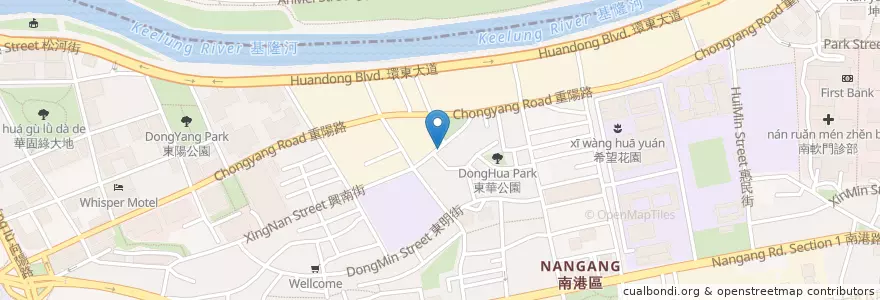 Mapa de ubicacion de 樂晨早餐坊 en Taiwan, Nuova Taipei, Taipei, Distretto Di Nangang.
