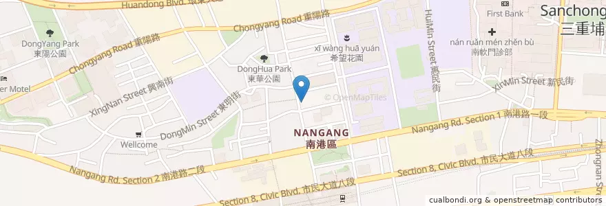 Mapa de ubicacion de 豬家莊 en 臺灣, 新北市, 臺北市, 南港區.