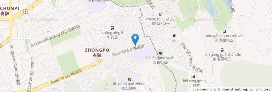 Mapa de ubicacion de 福德飯包 en 臺灣, 新北市, 臺北市, 信義區.