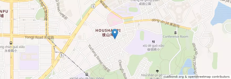 Mapa de ubicacion de 瑞麟美而美早餐 en Taiwan, 新北市, Taipé, 南港區.
