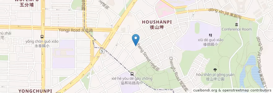 Mapa de ubicacion de 瑞麟 美又美早餐店 en 台湾, 新北市, 台北市.