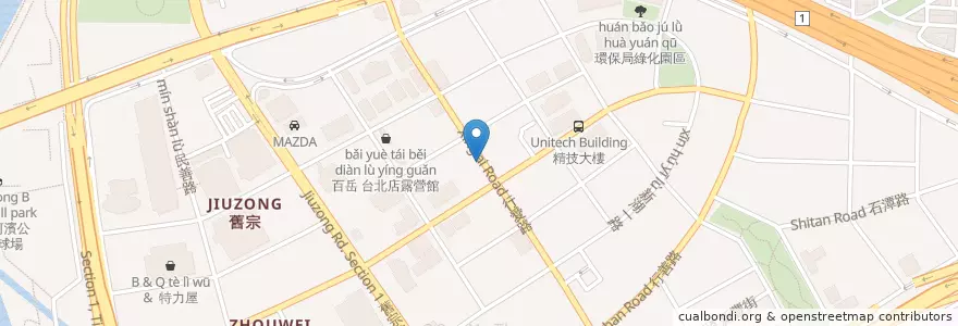 Mapa de ubicacion de 瑞光午餐 en Тайвань, Новый Тайбэй, Тайбэй, Нэйху.