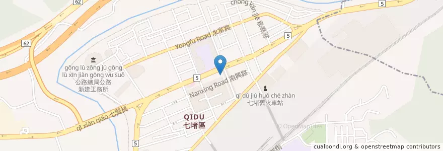 Mapa de ubicacion de 溫莎堡烘焙坊 en Taïwan, Province De Taïwan, 基隆市, 七堵區.