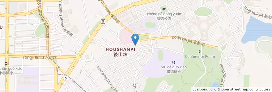 Mapa de ubicacion de 溫州大餛飩 en Taïwan, Nouveau Taipei, Taipei, District De Nangang.