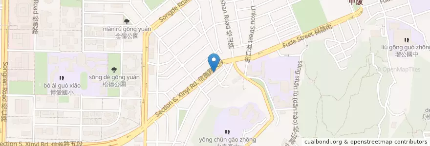 Mapa de ubicacion de 新亞鐵板燒 en Taiwan, 新北市, Taipé, 信義區.