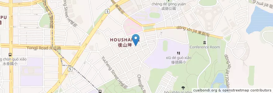 Mapa de ubicacion de 董老爹麵食館 en 臺灣, 新北市, 臺北市, 南港區.