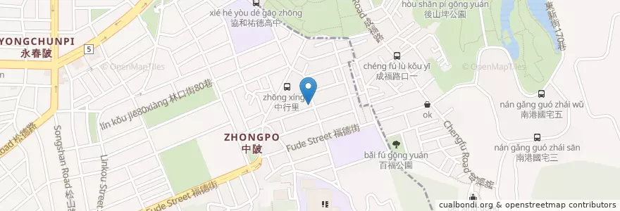 Mapa de ubicacion de 游記鵝肉攤 en Тайвань, Новый Тайбэй, Тайбэй, 信義區.