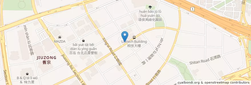 Mapa de ubicacion de 森の光手作厚切吐司 Forest Light Toast en Taiwan, 新北市, Taipé, 內湖區.