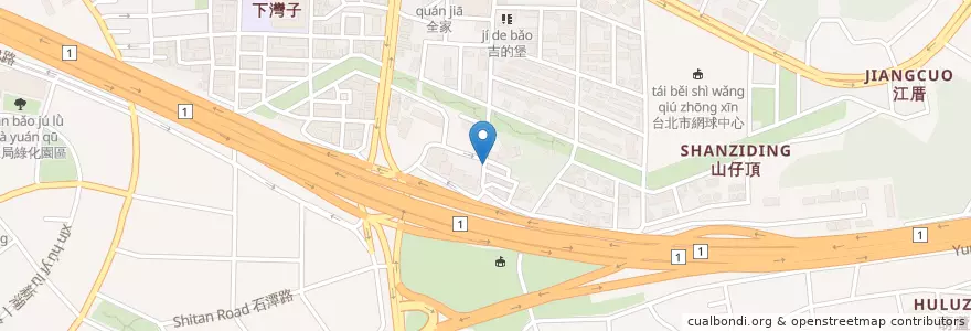 Mapa de ubicacion de 富美麵飯館 en Tayvan, 新北市, Taipei, 內湖區.