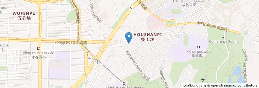 Mapa de ubicacion de 麻辣燙滷辣啦 en Taïwan, Nouveau Taipei, Taipei, District De Nangang.