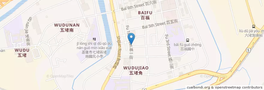 Mapa de ubicacion de 麥味登 en Taiwan, Taiwan Province, Keelung, Qidu.