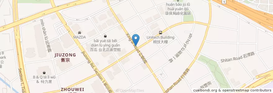 Mapa de ubicacion de 許經理鍋燒意麵 en 台湾, 新北市, 台北市, 内湖区.
