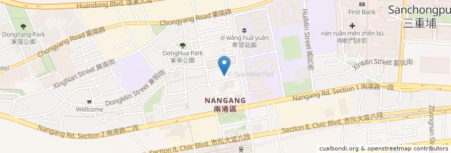 Mapa de ubicacion de 第一羊肉爐 en 臺灣, 新北市, 臺北市, 南港區.