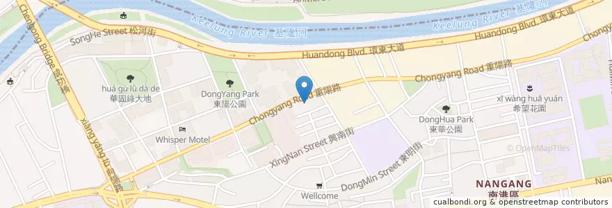 Mapa de ubicacion de 添飯館 en تایوان, 新北市, تایپه, 南港區.