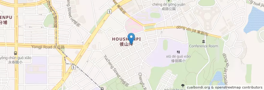 Mapa de ubicacion de 祥益素食館 en تایوان, 新北市, تایپه, 南港區.