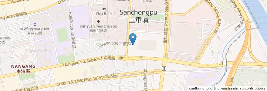 Mapa de ubicacion de 涓邸居酒屋 en تايوان, تايبيه الجديدة, تايبيه, 南港區.