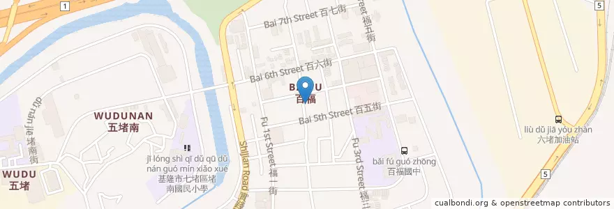 Mapa de ubicacion de 香港威記燒臘 en Tayvan, 臺灣省, 基隆市, 七堵區.