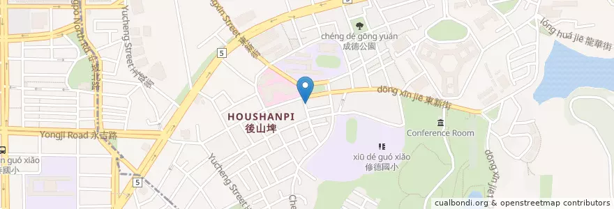 Mapa de ubicacion de 美味早點站 en 臺灣, 新北市, 臺北市, 南港區.
