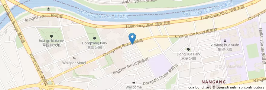 Mapa de ubicacion de 美又美早餐店 en 台湾, 新北市, 台北市, 南港区.
